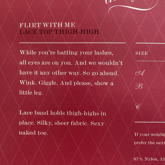 Victoria’s Secret Sexy Little Things Flirt With Me Lace Top Thigh High - Picture 5 of 7